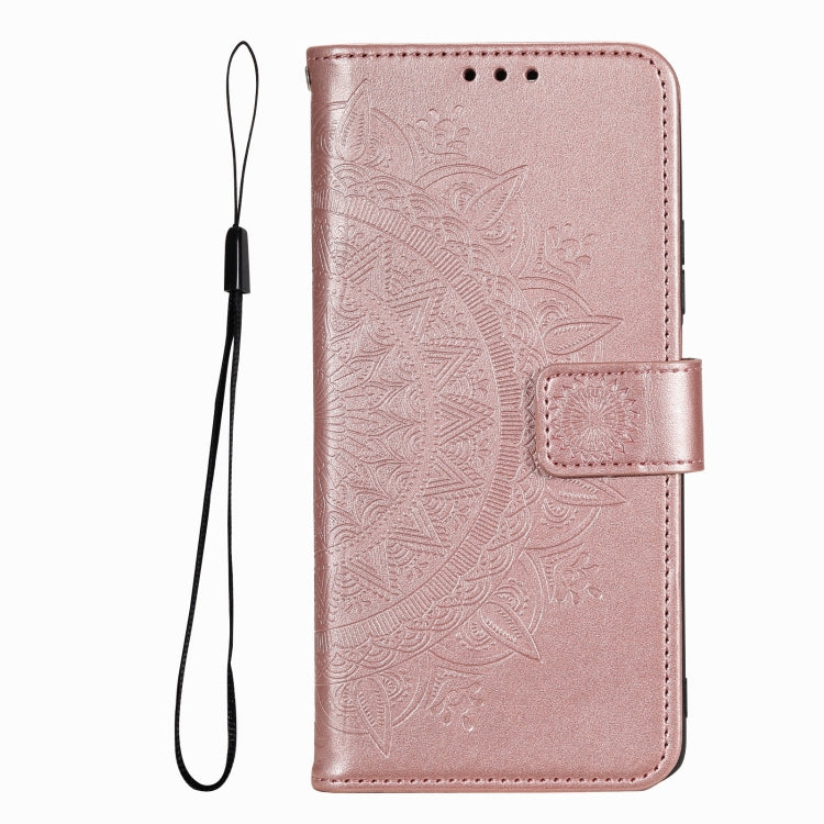 For iPhone 16 Totem Flower Embossed Leather Phone Case(Gold) - iPhone 16 Cases by PMC Jewellery | Online Shopping South Africa | PMC Jewellery | Buy Now Pay Later Mobicred