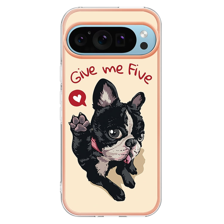 For Google Pixel 9 Pro XL Electroplating Dual-side IMD Phone Case(Lucky Dog) - Google Cases by PMC TechLife | Online Shopping South Africa | PMC TechLife | Buy Now Pay Later Mobicred