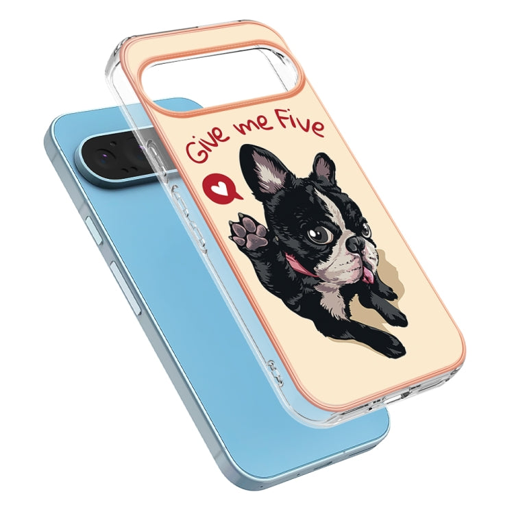 For Google Pixel 9 Pro XL Electroplating Dual-side IMD Phone Case(Lucky Dog) - Google Cases by PMC TechLife | Online Shopping South Africa | PMC TechLife | Buy Now Pay Later Mobicred