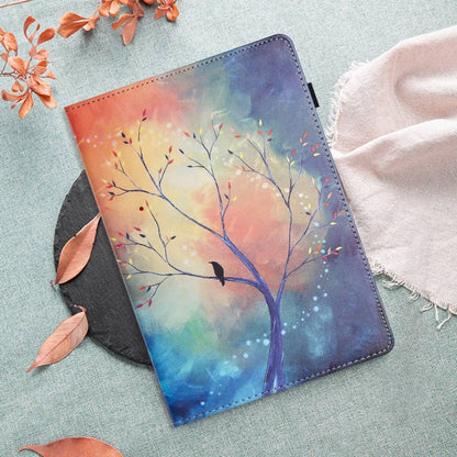 For iPad Pro 11 2024 Sewing Litchi Texture Smart Leather Tablet Case(Oil Painting Tree) - iPad Pro 11 2024 Cases by PMC Jewellery | Online Shopping South Africa | PMC Jewellery | Buy Now Pay Later Mobicred