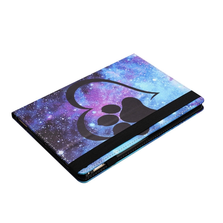 For iPad Pro 11 2024 Sewing Litchi Texture Smart Leather Tablet Case(Footprint) - iPad Pro 11 2024 Cases by PMC TechLife | Online Shopping South Africa | PMC TechLife | Buy Now Pay Later Mobicred