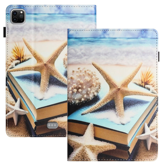 For iPad Pro 11 2024 Sewing Litchi Texture Smart Leather Tablet Case(Starfish) - iPad Pro 11 2024 Cases by PMC Jewellery | Online Shopping South Africa | PMC Jewellery | Buy Now Pay Later Mobicred