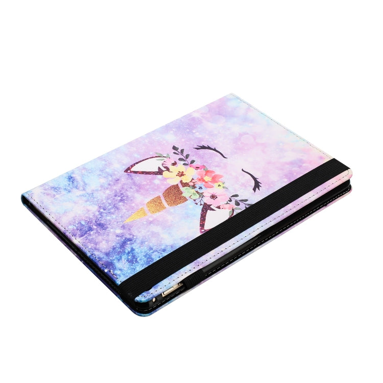 For Huawei MediaPad T5 10 Sewing Litchi Texture Smart Leather Tablet Case(Smiling Face) - Huawei by PMC TechLife | Online Shopping South Africa | PMC TechLife | Buy Now Pay Later Mobicred