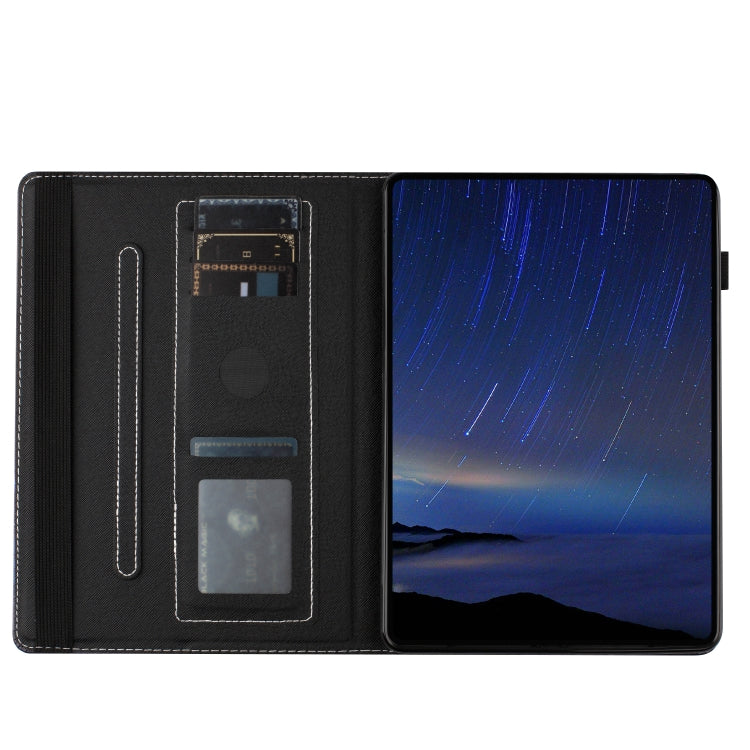 For Huawei MediaPad T5 10 Sewing Litchi Texture Smart Leather Tablet Case(Cat) - Huawei by PMC TechLife | Online Shopping South Africa | PMC TechLife | Buy Now Pay Later Mobicred