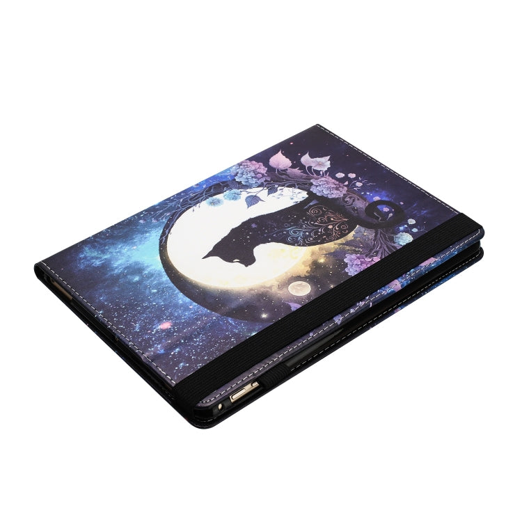 For Huawei MediaPad T5 10 Sewing Litchi Texture Smart Leather Tablet Case(Cat) - Huawei by PMC TechLife | Online Shopping South Africa | PMC TechLife | Buy Now Pay Later Mobicred