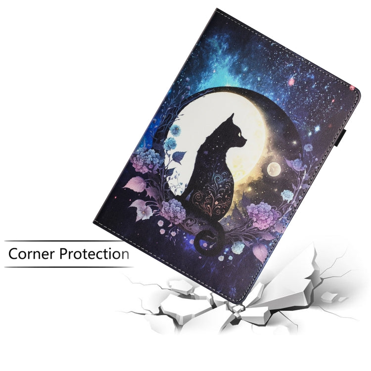 For Huawei MediaPad T5 10 Sewing Litchi Texture Smart Leather Tablet Case(Cat) - Huawei by PMC TechLife | Online Shopping South Africa | PMC TechLife | Buy Now Pay Later Mobicred