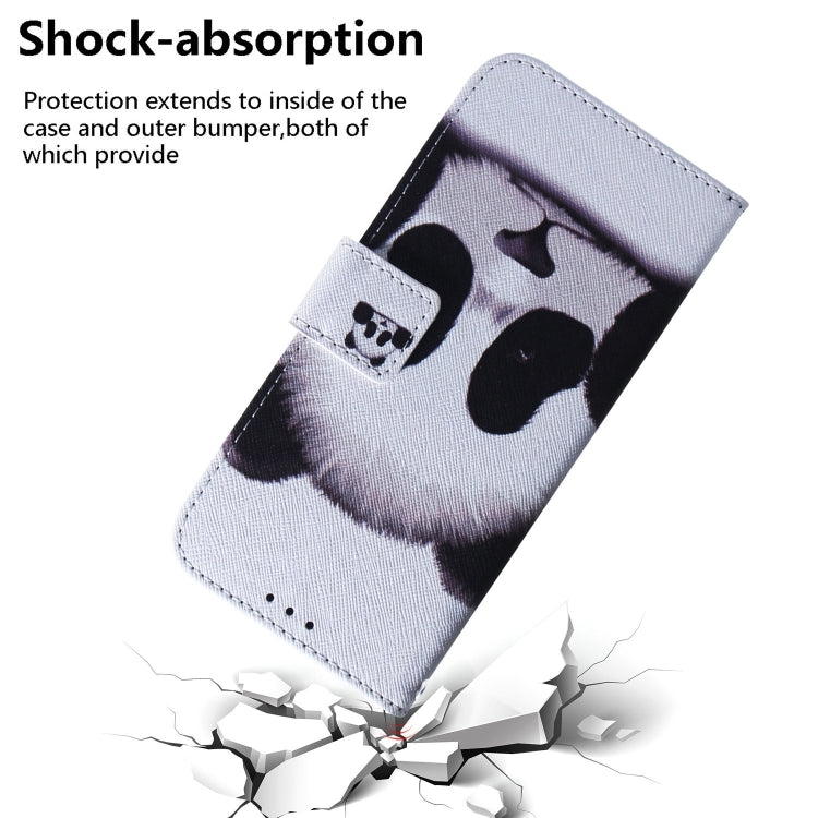 For Honor Magic6 Pro Coloured Drawing Flip Leather Phone Case(Panda) - Honor Cases by PMC Jewellery | Online Shopping South Africa | PMC Jewellery | Buy Now Pay Later Mobicred