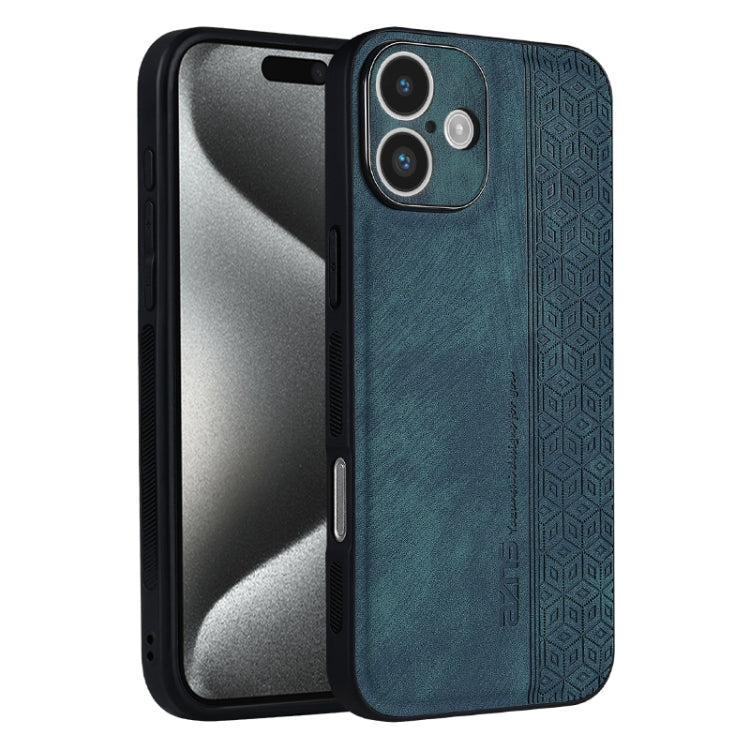 For iPhone 16 Plus AZNS 3D Embossed Skin Feel Phone Case(Dark Green) - iPhone 16 Plus Cases by AZNS | Online Shopping South Africa | PMC Jewellery | Buy Now Pay Later Mobicred