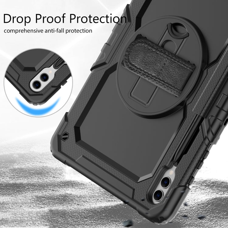 For Samsung Galaxy Tab S10+ / S9+ / S9 FE+ Silicone + PC Tablet Case(Black) - Galaxy Tab S9+ Cases by PMC Jewellery | Online Shopping South Africa | PMC Jewellery | Buy Now Pay Later Mobicred
