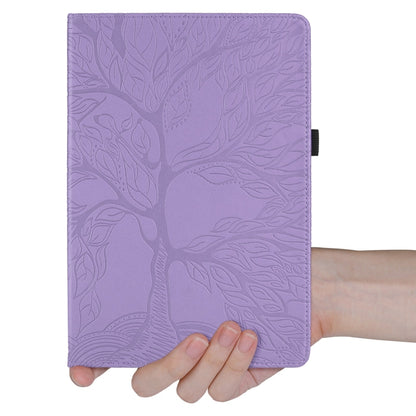 For iPad Pro 11 2024 Tree Life Embossed Rotation Leather Smart Tablet Case(Purple) - iPad Pro 11 2024 Cases by PMC Jewellery | Online Shopping South Africa | PMC Jewellery | Buy Now Pay Later Mobicred