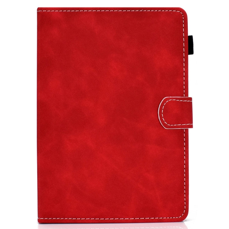 For 10 inch Tablet PC Universal Cowhide Texture Horizontal Flip Leather Case with Holder & Card Slots & Pen Slot(Red) - 8 inch by PMC TechLife | Online Shopping South Africa | PMC TechLife | Buy Now Pay Later Mobicred