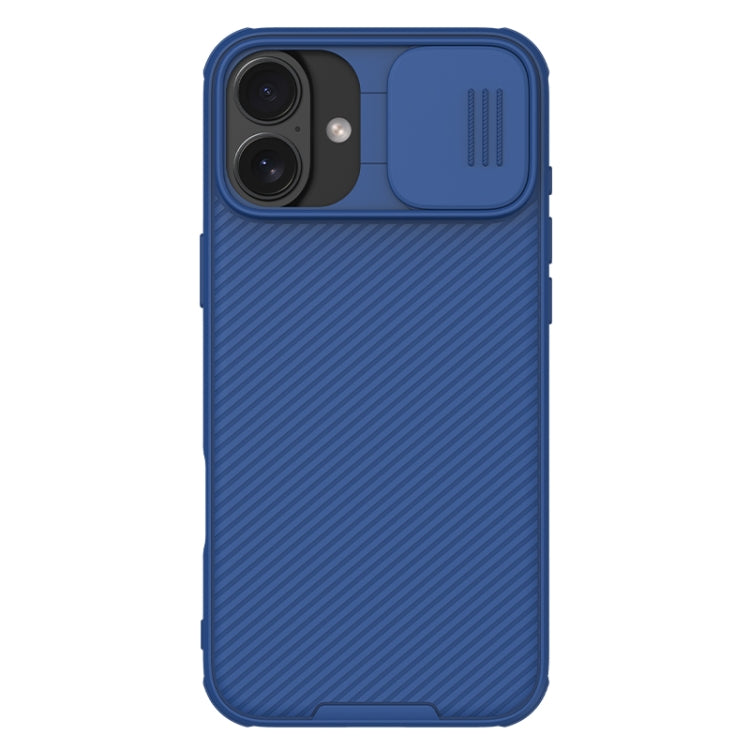 For iPhone 16 NILLKIN CamShield Pro PC Phone Case(Blue) - iPhone 16 Cases by NILLKIN | Online Shopping South Africa | PMC Jewellery | Buy Now Pay Later Mobicred