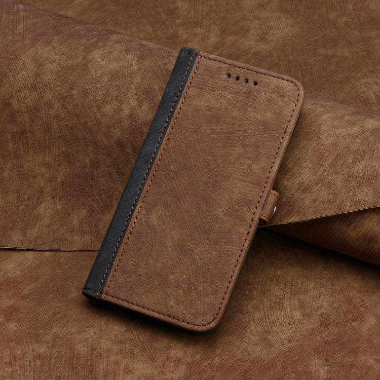 For iPhone 16 Side Buckle Double Fold Hand Strap Leather Phone Case(Brown) - iPhone 16 Cases by PMC Jewellery | Online Shopping South Africa | PMC Jewellery | Buy Now Pay Later Mobicred