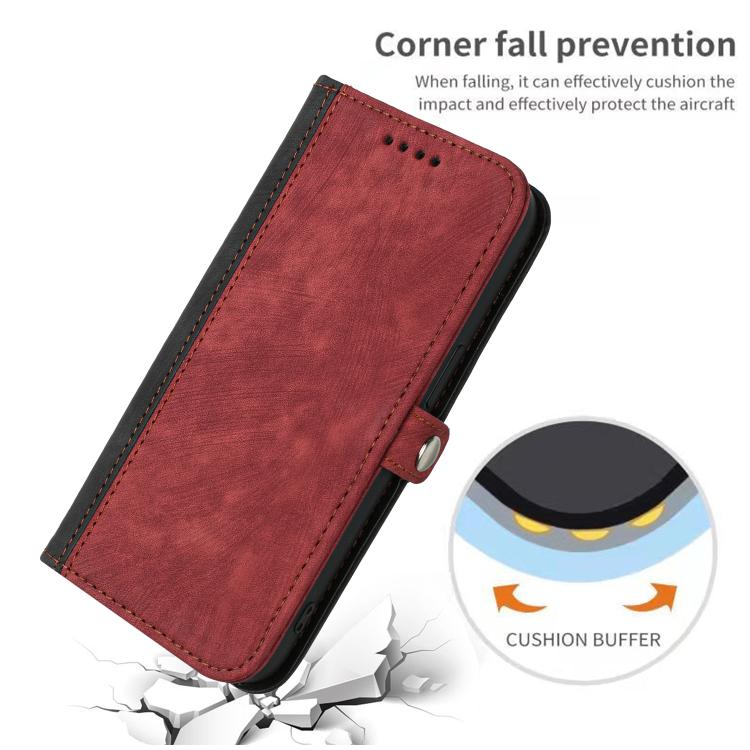 For iPhone 17 Air Side Buckle Double Fold Hand Strap Leather Phone Case(Red) - free shipping - PMc TechLife - Order now!
