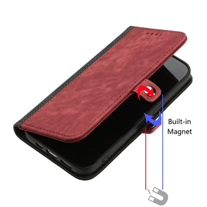 For Huawei Pura 70 Side Buckle Double Fold Hand Strap Leather Phone Case(Red) - Huawei Cases by PMC Jewellery | Online Shopping South Africa | PMC Jewellery | Buy Now Pay Later Mobicred