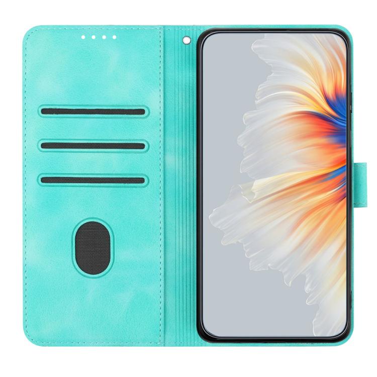 For iPhone 17 Pro Max Heart Pattern Skin Feel Leather Phone Case(Light Blue) - free shipping - PMc TechLife - Order now!