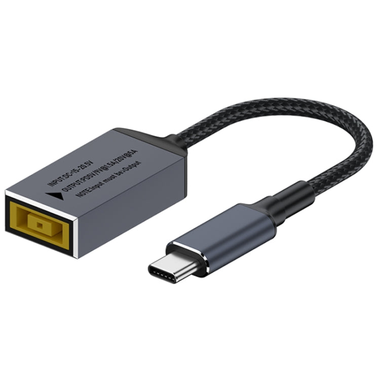 Lenovo Big Square Female to USB-C / Type-C Male 100W Computer Charging Adapter Connector - For Lenovo by PMC TechLife | Online Shopping South Africa | PMC TechLife