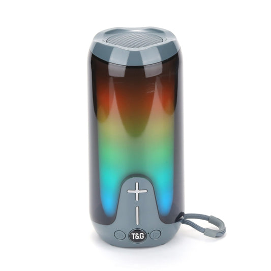 T&G TG651 Portable LED Wireless Bluetooth Speaker Outdoor TWS Subwoofer(Grey) - Desktop Speaker by T&G | Online Shopping South Africa | PMC Jewellery | Buy Now Pay Later Mobicred