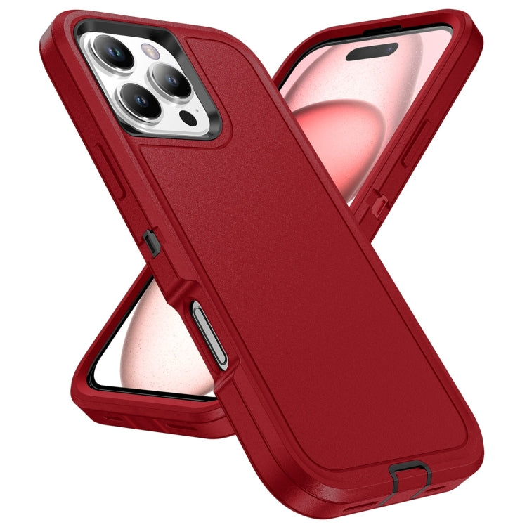 For iPhone 16 Life Waterproof Rugged Phone Case(Red + Black) - iPhone 16 Cases by PMC TechLife | Online Shopping South Africa | PMC TechLife | Buy Now Pay Later Mobicred