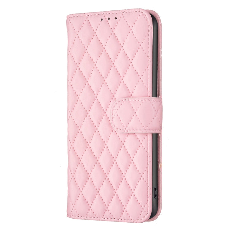 For Motorola Moto G54 5G EU Edition Diamond Lattice Wallet Flip Leather Phone Case(Pink) - Motorola Cases by PMC Jewellery | Online Shopping South Africa | PMC Jewellery | Buy Now Pay Later Mobicred