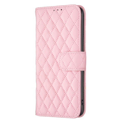 For Motorola Moto G54 5G EU Edition Diamond Lattice Wallet Flip Leather Phone Case(Pink) - Motorola Cases by PMC Jewellery | Online Shopping South Africa | PMC Jewellery | Buy Now Pay Later Mobicred