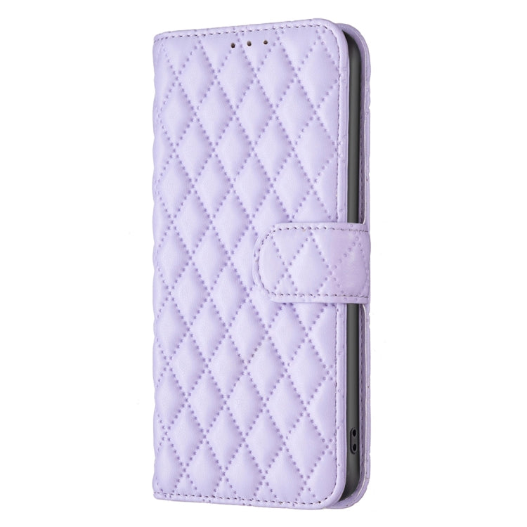 For Motorola Moto G54 5G EU Edition Diamond Lattice Wallet Flip Leather Phone Case(Purple) - Motorola Cases by PMC Jewellery | Online Shopping South Africa | PMC Jewellery | Buy Now Pay Later Mobicred