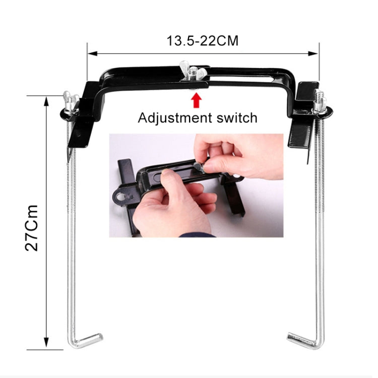 Car Universal Battery Bracket Adjustable Battery Fixed Holder + Base Tray, Size:34.5cm Base + 27cm Bracket - Engine Fittings by PMC TechLife | Online Shopping South Africa | PMC TechLife | Buy Now Pay Later Mobicred