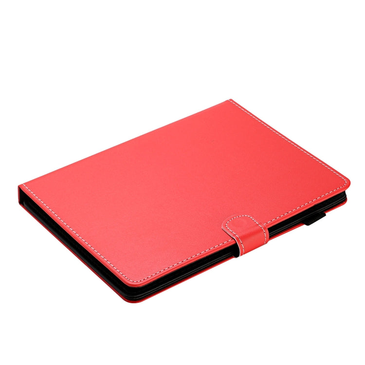 For 10 inch Universal Solid Color Horizontal Flip Leather Case with Card Slots & Holder & Pen Slot(Red) - 10 - 11 inch by PMC TechLife | Online Shopping South Africa | PMC TechLife | Buy Now Pay Later Mobicred