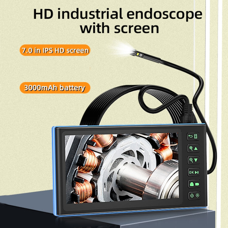 T23 5mm Dual Lenses 7 inch Screen Industrial Endoscope, Spec:5m Tube -  by PMC Jewellery | Online Shopping South Africa | PMC Jewellery | Buy Now Pay Later Mobicred