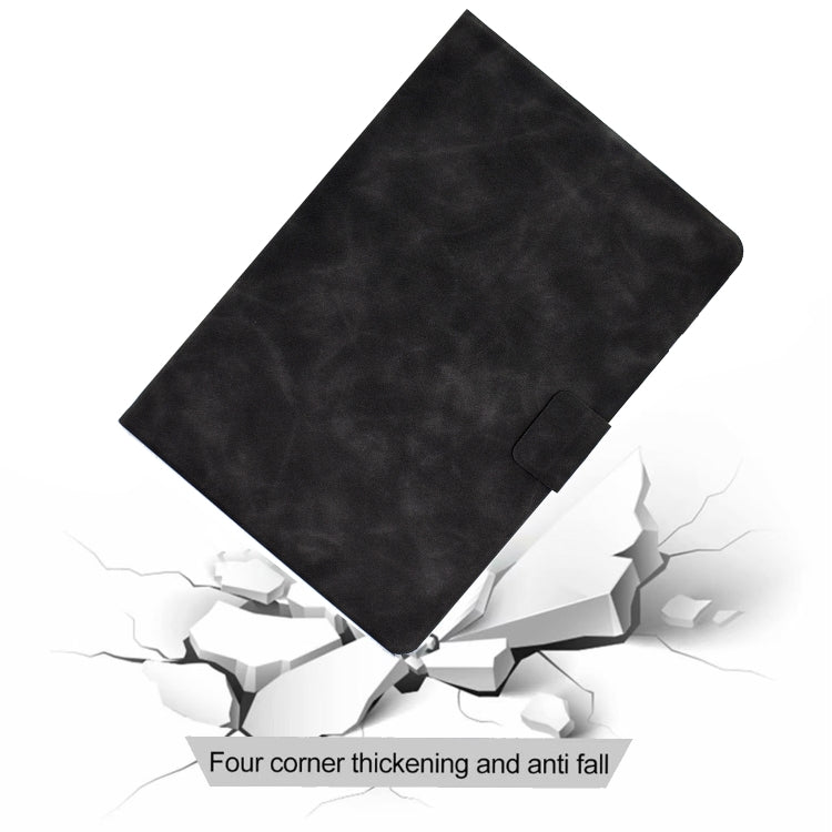 For iPad Air 2022 10.9 Cowhide Texture Leather Smart Tablet Case(Grey) - iPad Air (2022) / (2020) 10.9 Cases by PMC TechLife | Online Shopping South Africa | PMC TechLife