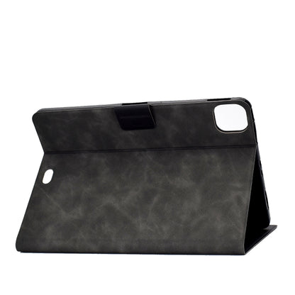 For iPad Pro 11 2024 Cowhide Texture Leather Smart Tablet Case(Grey) - iPad Pro 11 2024 Cases by PMC Jewellery | Online Shopping South Africa | PMC Jewellery | Buy Now Pay Later Mobicred