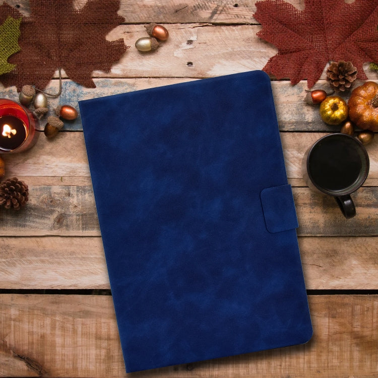 For iPad Pro 11 2024 Cowhide Texture Leather Smart Tablet Case(Blue) - iPad Pro 11 2024 Cases by PMC Jewellery | Online Shopping South Africa | PMC Jewellery | Buy Now Pay Later Mobicred