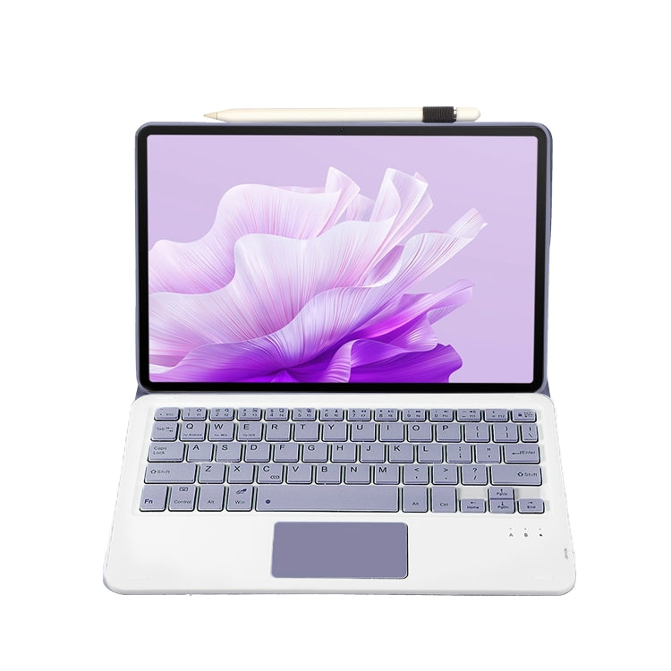 For Huawei MatePad 11.5 2023 AH17-A Lambskin Texture Ultra-thin Detachable Bluetooth Keyboard Leather Case with Touchpad(Purple) - Huawei Keyboard by PMC Jewellery | Online Shopping South Africa | PMC Jewellery | Buy Now Pay Later Mobicred