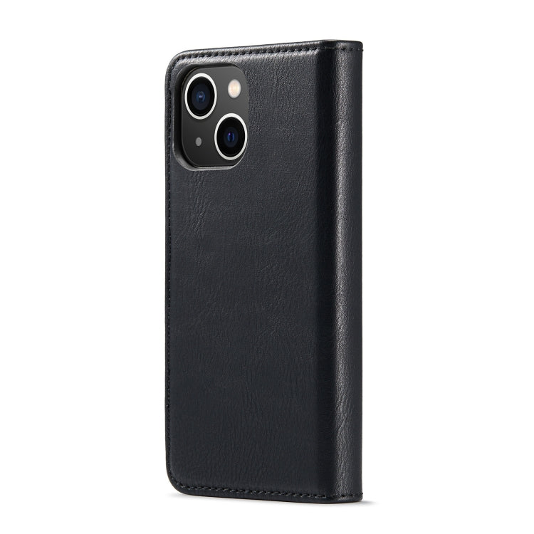 For iPhone 15 Plus DG.MING Crazy Horse Texture Detachable Magnetic Leather Phone Case(Black) - free shipping - PMC Jewellery - Order now!