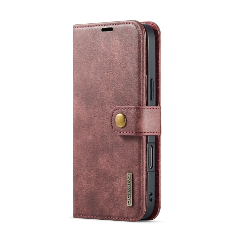 For iPhone 16 Pro DG.MING Crazy Horse Texture Detachable Magnetic Leather Phone Case(Red) - iPhone 16 Pro Cases by DG.MING | Online Shopping South Africa | PMC Jewellery | Buy Now Pay Later Mobicred