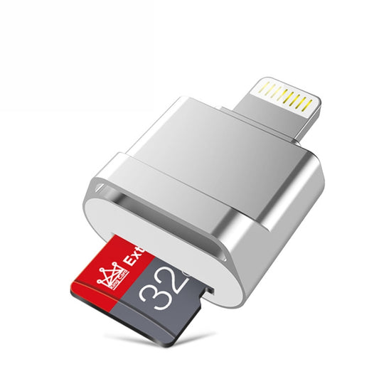 MicroDrive 8pin To TF Card Adapter Mini iPhone & iPad TF Card Reader, Capacity:16GB(Silver) -  by MICRODRIVE | Online Shopping South Africa | PMC Jewellery | Buy Now Pay Later Mobicred