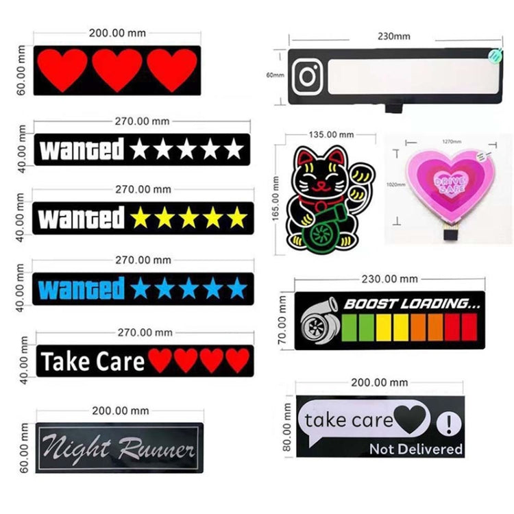EL Luminous Car Stickers Cold Light Car Stickers Car Luminous Pattern Decoration(Driver Safe) - Decorative Sticker by PMC TechLife | Online Shopping South Africa | PMC TechLife | Buy Now Pay Later Mobicred