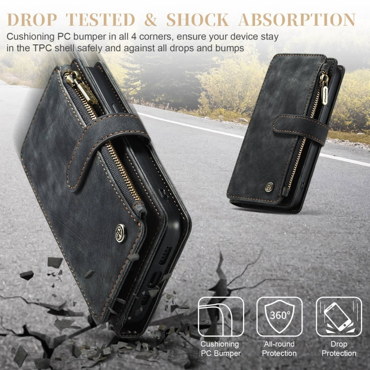 For iPhone 15 CaseMe C30 Multifunctional Leather Phone Case(Black) - free shipping - PMC Jewellery - Order now!