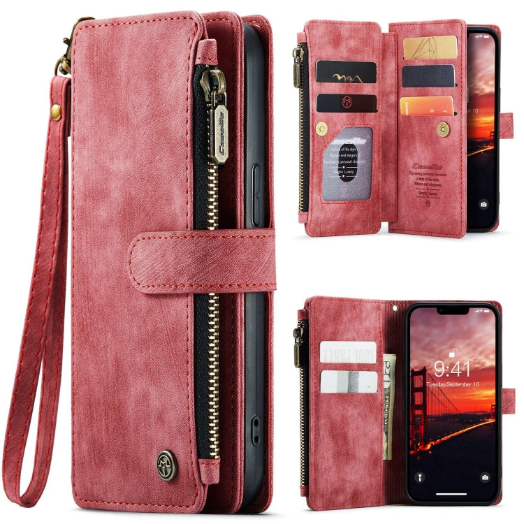 For iPhone 15 Plus CaseMe C30 Multifunctional Leather Phone Case(Red) - iPhone 15 Plus Cases by CaseMe | Online Shopping South Africa | PMC Jewellery | Buy Now Pay Later Mobicred