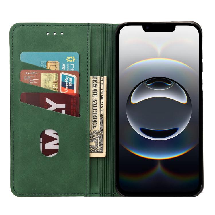For iPhone 16e Skin Feel Splicing Leather Phone Case(Green) - free shipping - PMC TechLife - Order now!