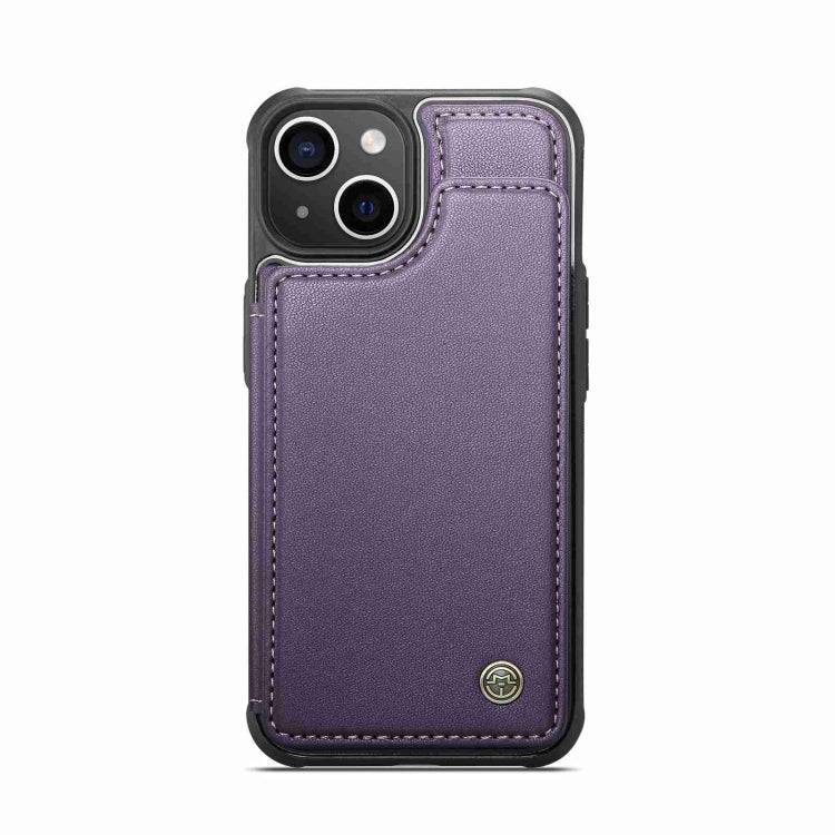 For iPhone 15 CaseMe C22 Card Slots Holder RFID Anti-theft Phone Case(Purple) - iPhone 15 Pro Cases by CaseMe | Online Shopping South Africa | PMC Jewellery | Buy Now Pay Later Mobicred