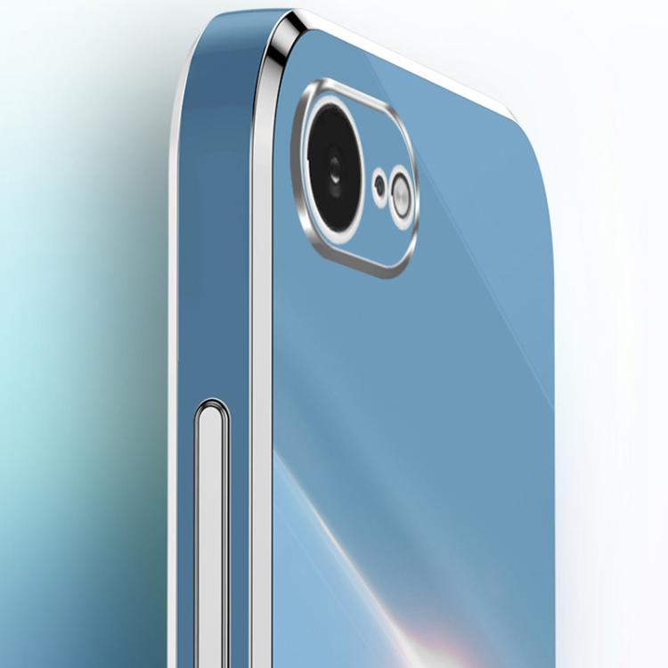For iPhone 16e XINLI Straight Edge 6D Electroplate TPU Phone Case(Celestial Blue) - free shipping - PMc TechLife - Order now!