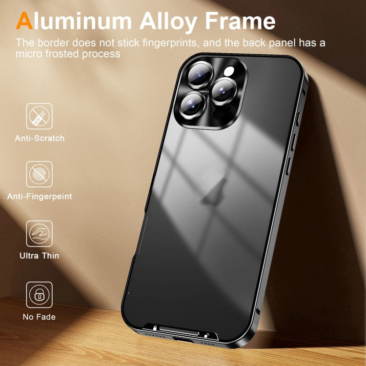 For iPhone 16 Pro Max Frosted Metal Phone Case(Black) - iPhone 16 Pro Max Cases by PMC Jewellery | Online Shopping South Africa | PMC Jewellery | Buy Now Pay Later Mobicred