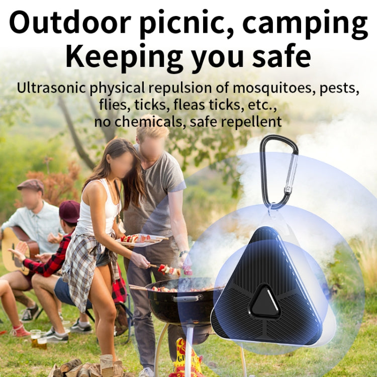 709 Outdoor Camping Ultrasonic Portable Mosquito Repeller(Black) - Outdoor Insect Repellent by PMC Jewellery | Online Shopping South Africa | PMC Jewellery | Buy Now Pay Later Mobicred