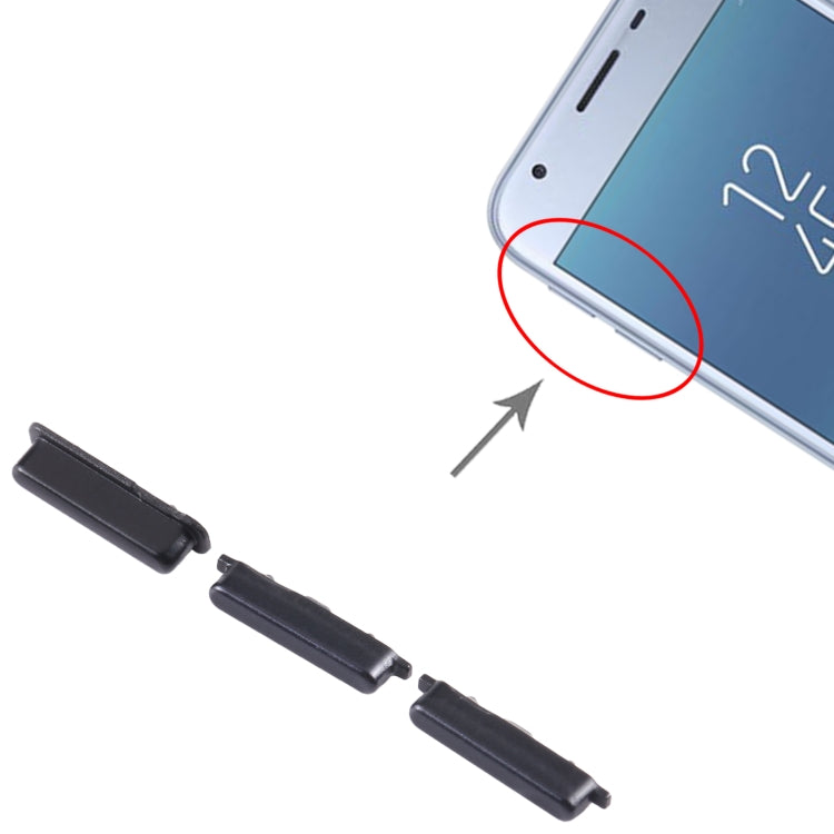 For Samsung Galaxy J5 2017 SM-J530 10pcs Power Button + Volume Control Button(Black) - free shipping - PMc TechLife - Order now!