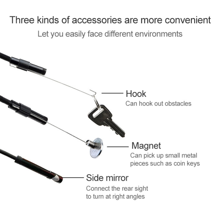 AN97 Waterproof Micro USB Endoscope Hard Tube Inspection Camera for Parts of OTG Function Android Mobile Phone, with 6 LEDs, Lens Diameter:8mm(Length: 3.5m) -  by PMC Jewellery | Online Shopping South Africa | PMC Jewellery | Buy Now Pay Later Mobicred