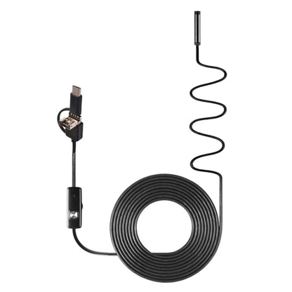 AN100 3 in 1 IP67 Waterproof USB-C / Type-C + Micro USB + USB HD Endoscope Snake Tube Inspection Camera for Parts of OTG Function Android Mobile Phone, with 6 LEDs, Lens Diameter:8mm(Length: 3.5m) -  by PMC Jewellery | Online Shopping South Africa | PMC Jewellery | Buy Now Pay Later Mobicred