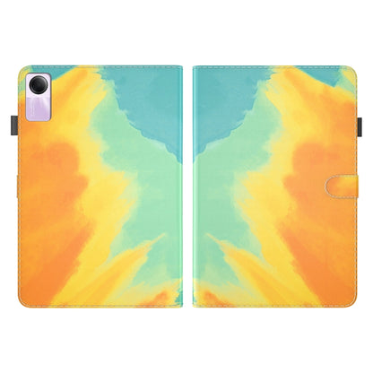 For Xiaomi Redmi Pad SE 11 inch Watercolor Pattern Flip Leather Tablet Case(Autumn Leaves) - More Tablet Cases by PMC Jewellery | Online Shopping South Africa | PMC Jewellery | Buy Now Pay Later Mobicred