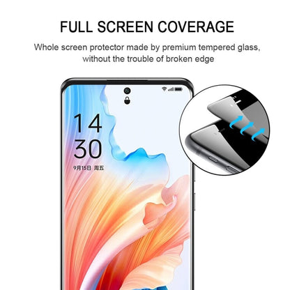 For OPPO A2 Pro 9H HD 3D Curved Edge Tempered Glass Film(Black) - A2 Pro Tempered Glass by PMC Jewellery | Online Shopping South Africa | PMC Jewellery | Buy Now Pay Later Mobicred