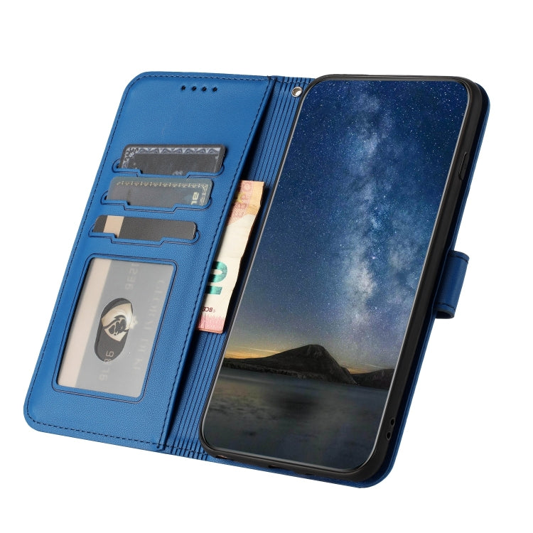 For Realme C53 Datura Flower Embossed Flip Leather Phone Case(Blue) - Realme Cases by PMC TechLife | Online Shopping South Africa | PMC TechLife | Buy Now Pay Later Mobicred